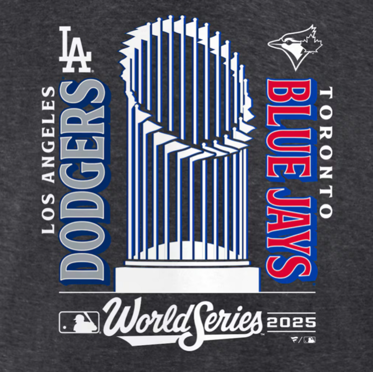 Fanatics Dodgers v Blue Jays World Series Match Up T-Shirt