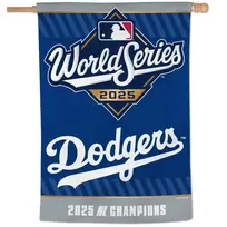 Wincraft LA Dodgers NLCS Champions/World Series 2025 28" x 40" Vertical 1-Sided Banner Flag