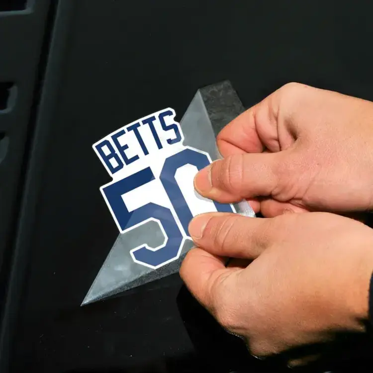 Wincraft LA Dodgers 4" x 4" 2-Pack Mookie Betts #50 Perfect Cut Decal