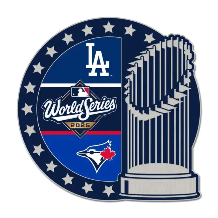 Wincraft 2025 World Series Dueling Pin LA Dodgers vs Toronto Blue Jays