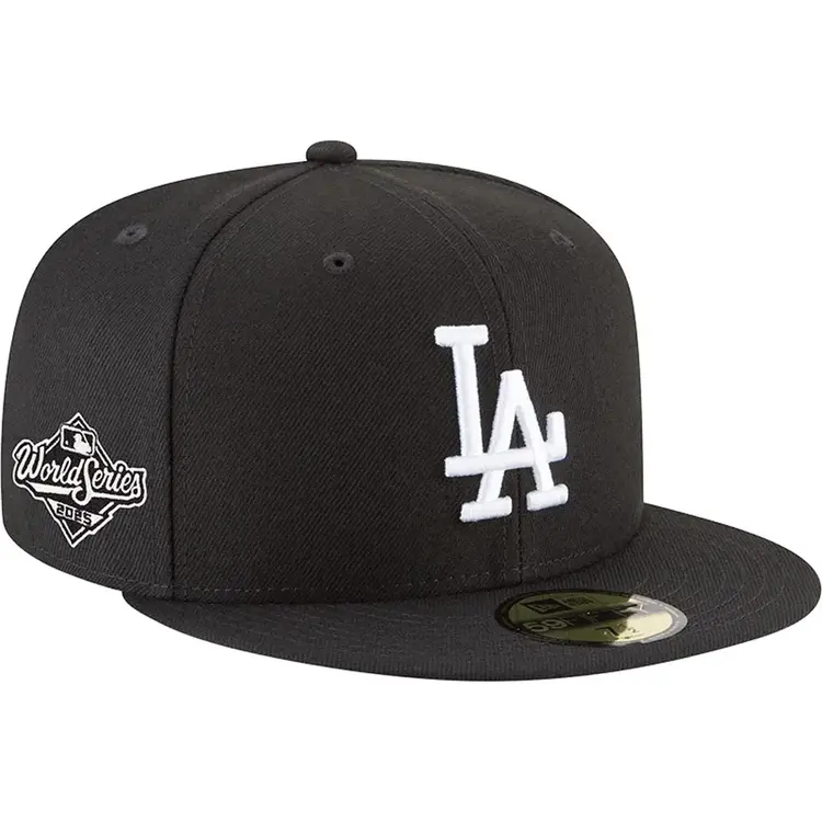 New Era LA Dodgers Black White 2025 World Series Side Patch