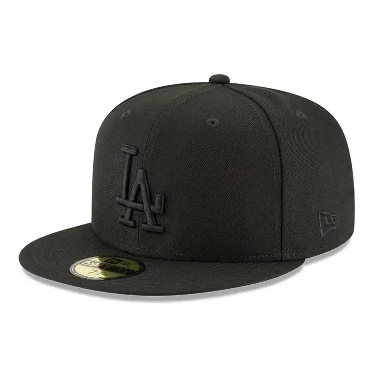New Era LA Dodgers Black Black Metallic Gold 2025 World Series Side Patch