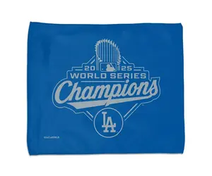 LA Dodgers 2025 World Series Champions 15 in x 18 in Rally Towel