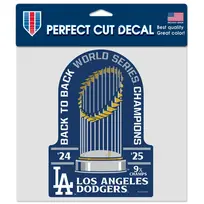Wincraft Big Decal MLB 2024-2025 World Series Back to Back Champions 8"x8"