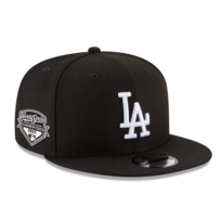 New Era LA Dodgers Black White 2025 WS Champs Side Patch 950 Snapback