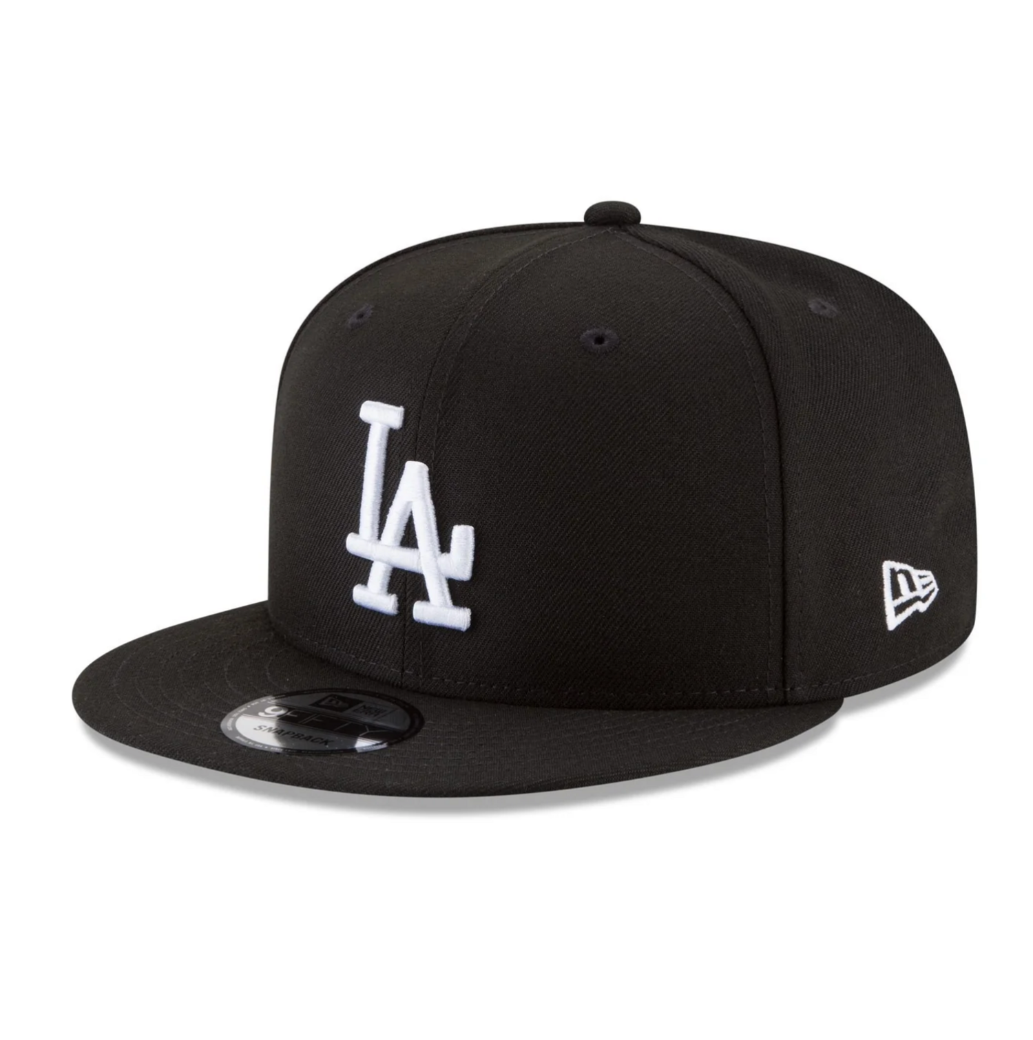 LA Dodgers Black White 2025 WS Champs Side Patch 950 Snapback