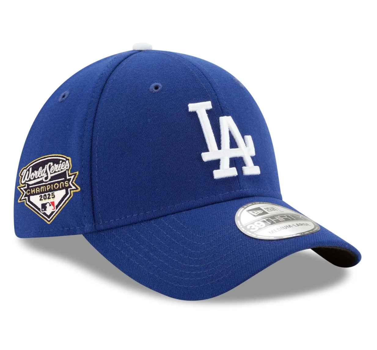LA Dodgers 2025 World Series Champions Side Patch 3930 Flex - The