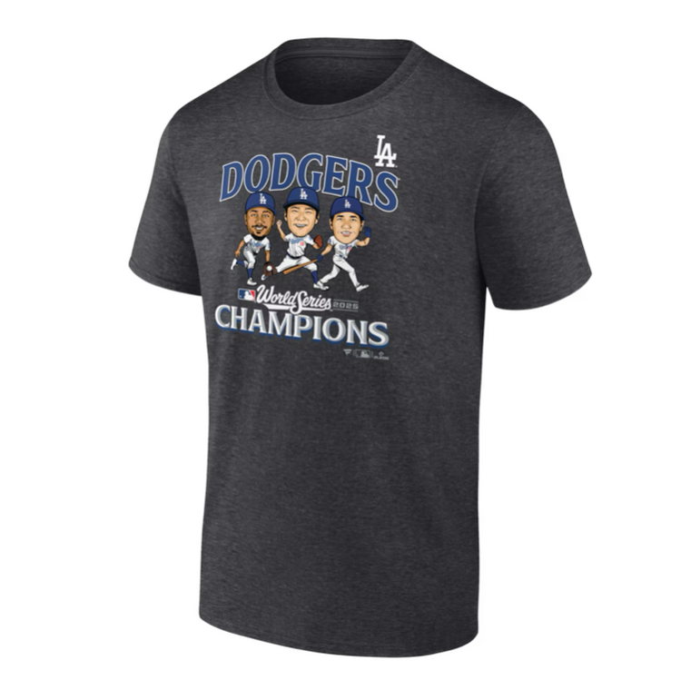 Fanatics LA 2025 WS Champs Caricature T-Shirt