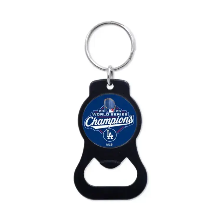 Wincraft LA Dodgers Bottle Opener Keychain Black Royal 2025 World Series Champions