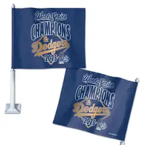 Wincraft 2025 World Series Champions Dodgers Car Flag