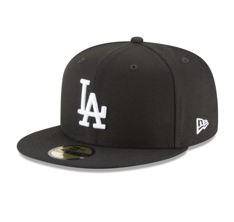 New Era LA Dodgers Black White 2025 World Series Champions