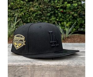LA Dodgers Black Black Metallic Gold 2025 WS Champs Side Patch 950