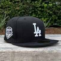New Era LA Dodgers Black White 2025 World Series Champions