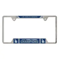 Wincraft LA Dodgers 2025 World Series Champions License Plate Frame Metal