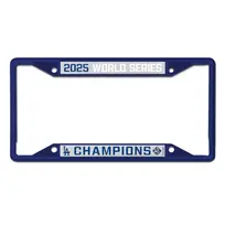 Wincraft LA Dodgers 2025 World Series Champions License Plate Frame Blue
