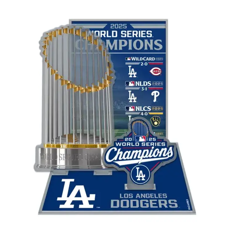 Wincraft LA Dodgers 2025 World Series Champions Acrylic Stand Up Set