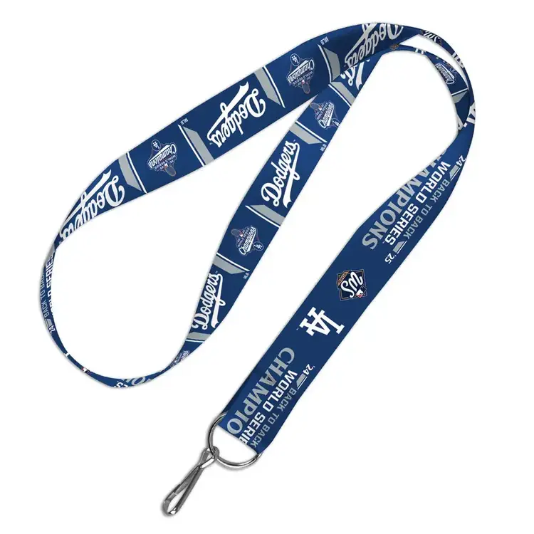 Wincraft LA Dodgers 2024-2025 Back to Back World Series Champions Lanyard Blue