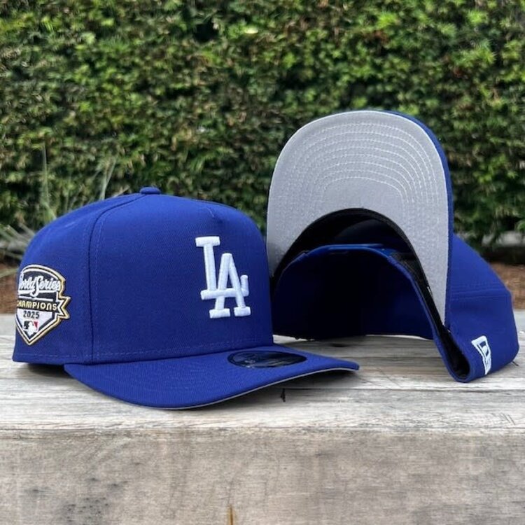 New Era LA Dodgers 2025 WS Champs Side Patch 950 A-Frame Snapback