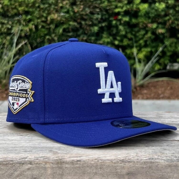New Era LA Dodgers 2025 WS Champs Side Patch 950 A-Frame Snapback