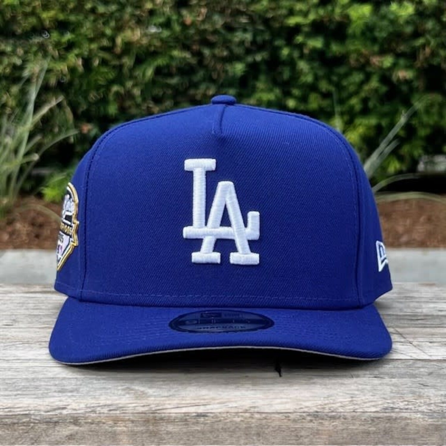 LA Dodgers 2025 WS Champs Side Patch 950 A-Frame Snapback - The