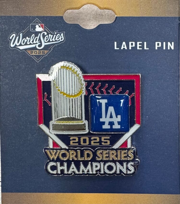 PSG LA Dodgers 2025 World Series Champions Trophy Pin