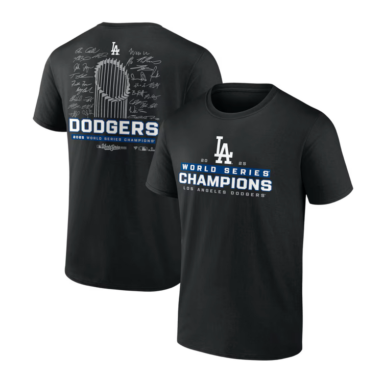 Fanatics LA Dodgers 2025 2025 WS Signature Roster T-Shirt