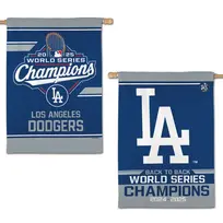 Wincraft LA Dodgers 2025 World Series Back to Back Champions 2-Sided 28" x 40" Vertical Banner