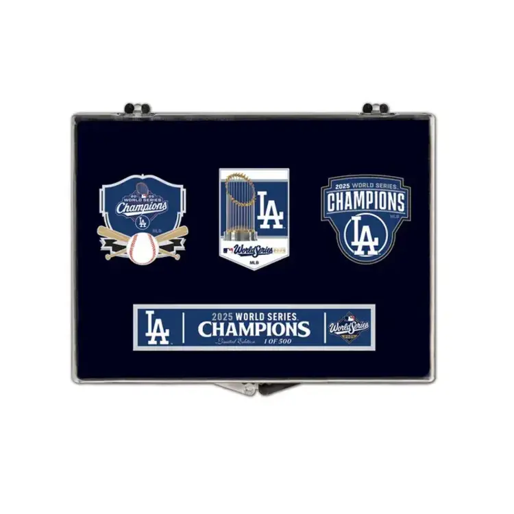 Wincraft LA Dodgers 2025 World Series Champions 3-Piece Pin Set