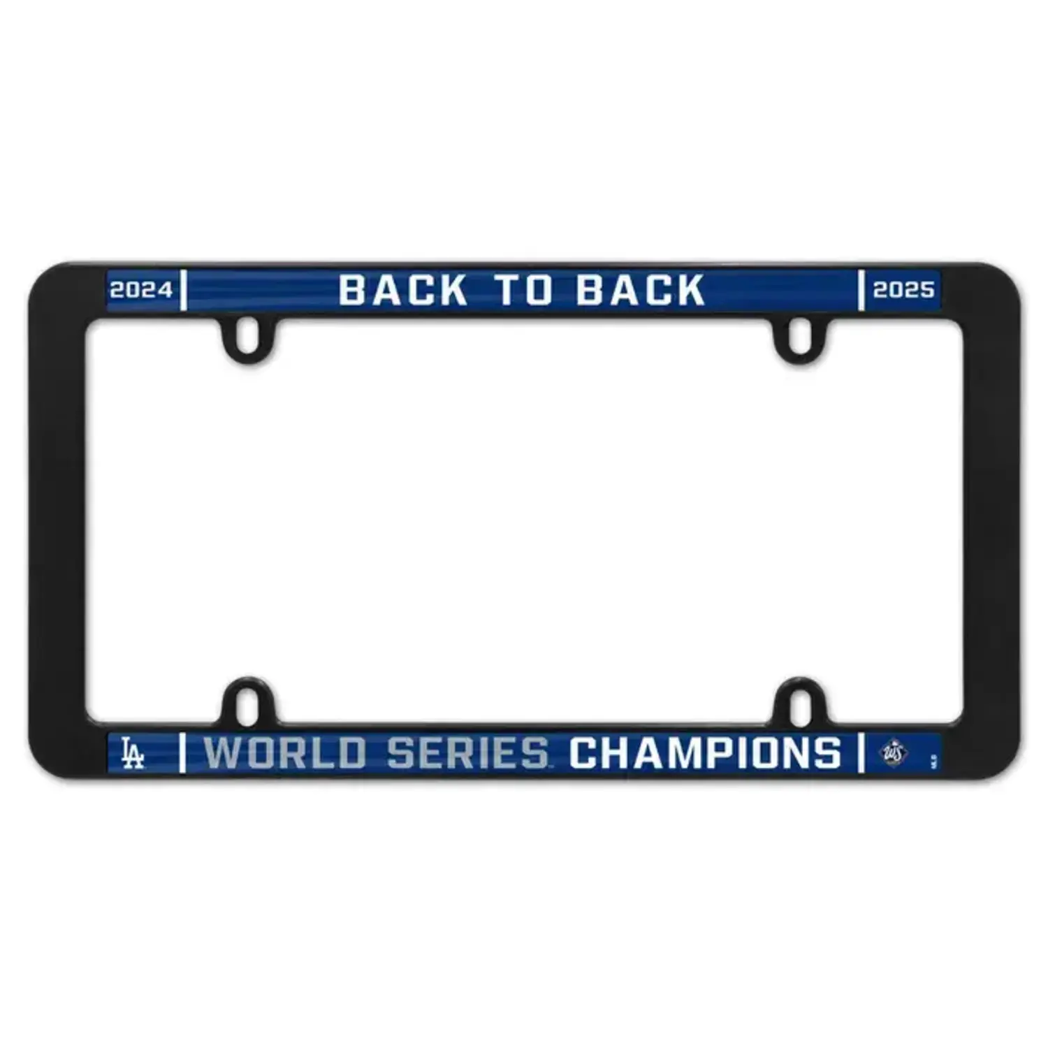 LA Dodgers 2024-2025 Back to Back World Series Champions License 