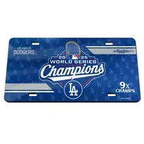 Wincraft LA Dodgers Royal 2025 World Series Champions Specialty Acrylic License Plate