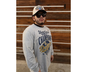 LA Dodgers 2025 WS Champs Locker Room Long Sleeve T-Shirt - The