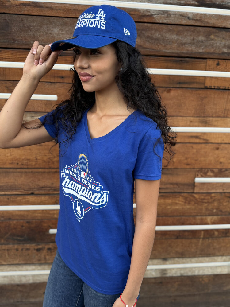 Fanatics LA Women's 2025 WS Champs Official Logo Royal T-Shirt