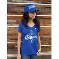 Fanatics LA Women's 2025 WS Champs Official Logo Royal T-Shirt