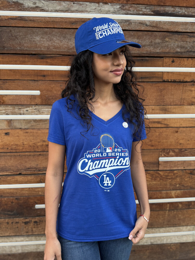 Fanatics LA Women's 2025 WS Champs Official Logo Royal T-Shirt