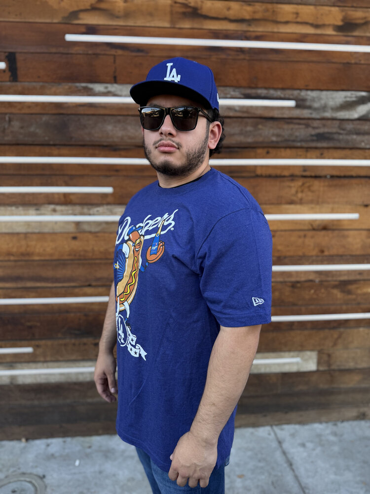 New Era LA Dodgers Men's NE Royal Dodger Dog Tee