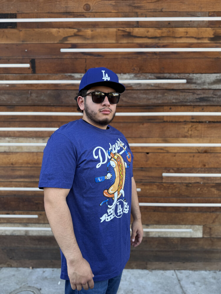 New Era LA Dodgers Men's NE Royal Dodger Dog Tee