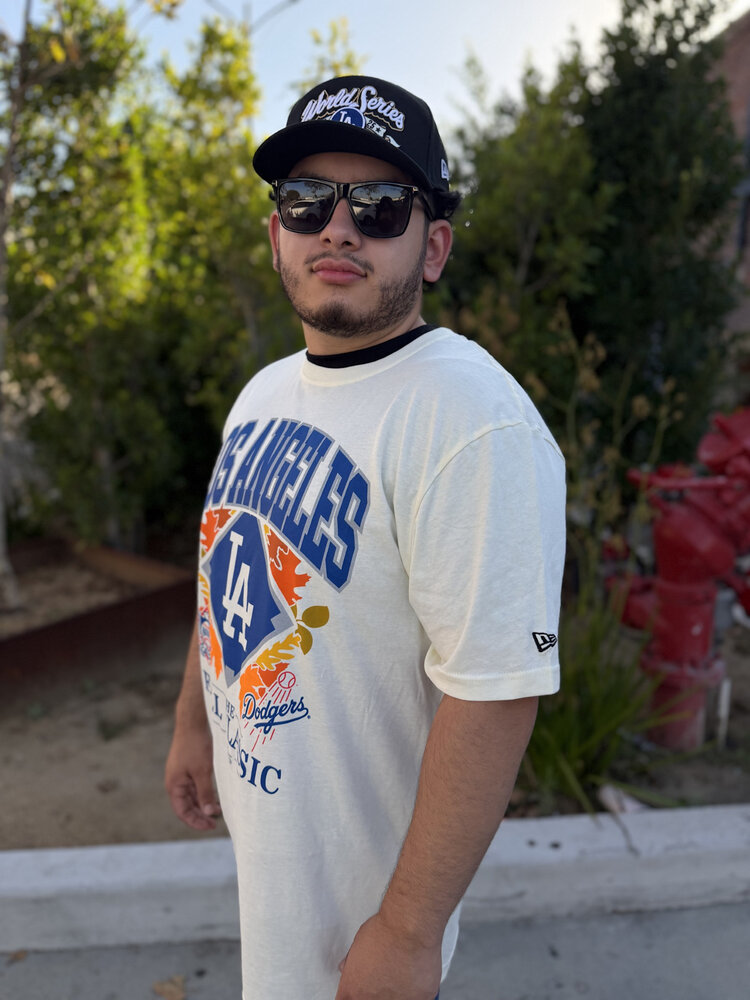 New Era LA Dodgers Men's NE Cream Fall Classic Tee