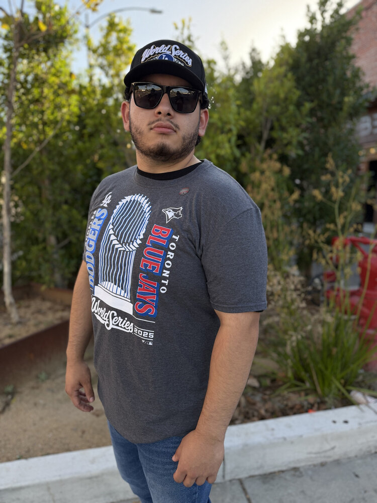 Fanatics Dodgers v Blue Jays World Series Match Up T-Shirt