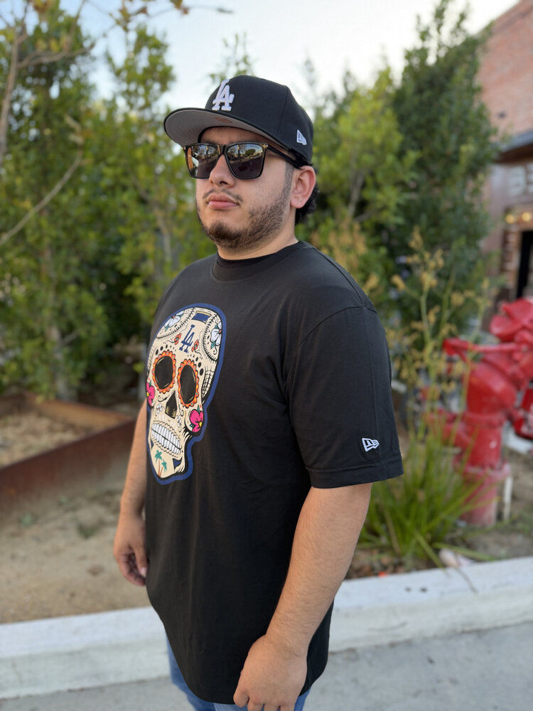 New Era LA NE Sugar Skull Black 2.0 Tee