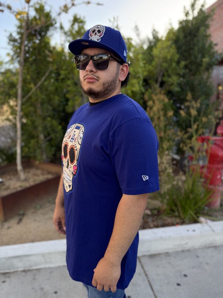 New Era LA NE Sugar Skull Royal 2.0 Tee