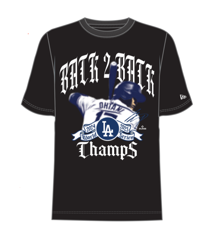New Era LA Dodgers Men's Back to Back World Series Champs Ohtani