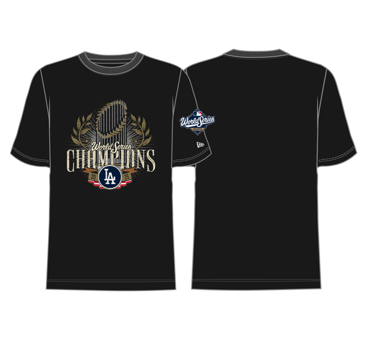 New Era LA Dodgers Men's 2025 World Series Champs Trophy Black