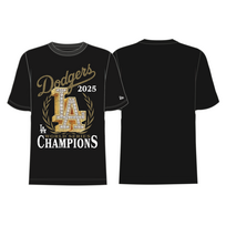 New Era LA Dodgers Men's 2025 World Series Champs Bling Black