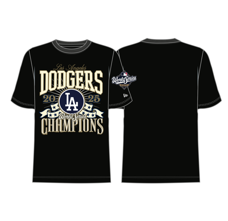 New Era LA Dodgers Men's 2025 World Series Champs Black