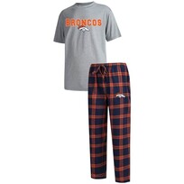 Concepts Sport Broncos M Troupe Pajama Set