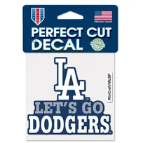 Wincraft Small Decal LA Dodgers Let's Go Dodgers 4" x 4"