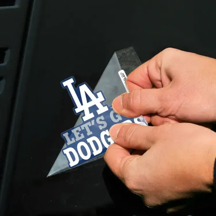 Wincraft Small Decal LA Dodgers Let's Go Dodgers 4" x 4"