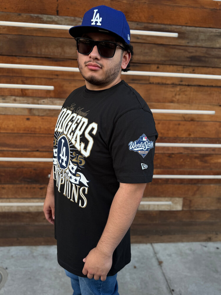 New Era LA Dodgers Men's 2025 World Series Champs Black