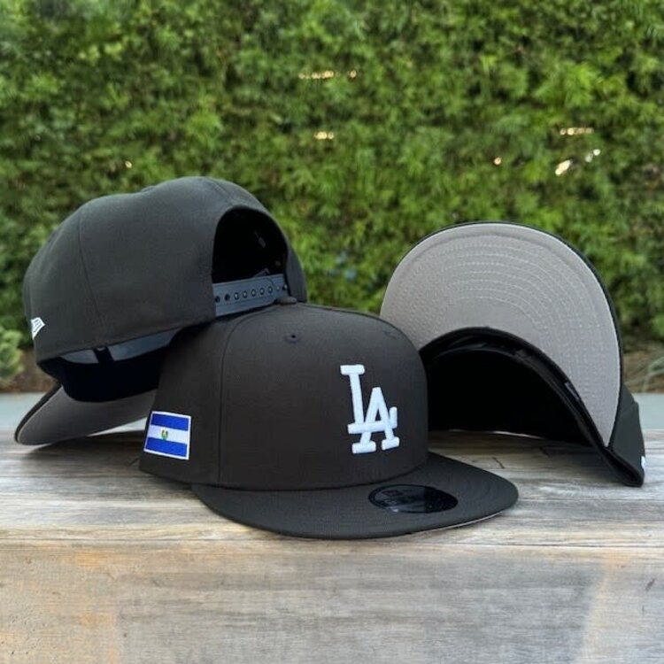New Era LA Black White El Salvador Flag Side Patch 950