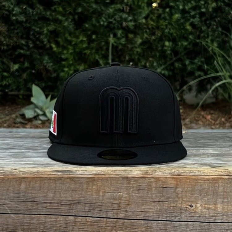 New Era Mexico Black Black "M" w/Flag GUV